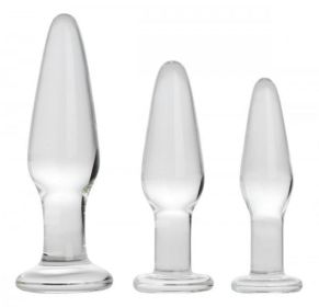 Prism Dosha 3 Piece Anal Plug Kit - Glass