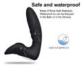 Electric Silicone Prostate Massager Vibrator - Black