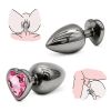 Heart Shaped Base -Anal Play Rose 3PC - Red
