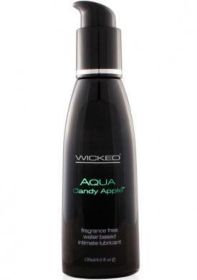 Wicked Aqua Lube 4 oz - Candy Apple