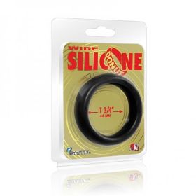 Wide Silicone Donut 1.5 Ring - Black
