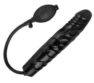 Inflatable Dildo 11 inches - Black