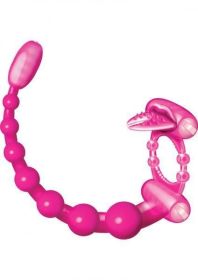 Vibrating Scorpion Silicone C Ring Waterproof - Magenta