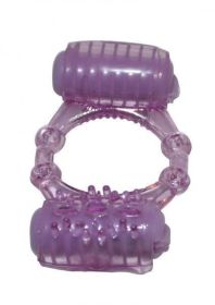 Humm Dinger Double Dinger Cock Ring - Purple