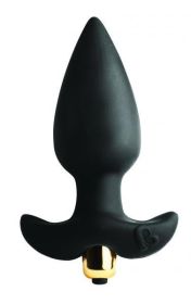 Butt Throb Vibrating Plug - Black