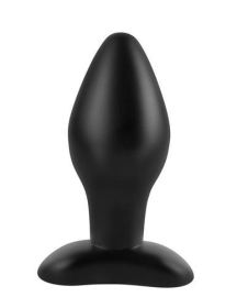 Anal Fantasy Large Silicone Plug - Black