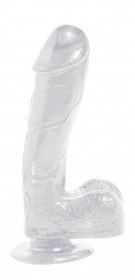 Basix Dong Suction Cup 7.5 Inches - Clear