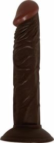 All American Whopper Vibrating 8 Inches Dildo - Brown