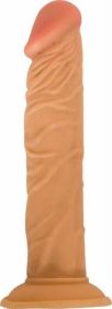 All American Whopper Vibrating 8 inches Dildo - Beige