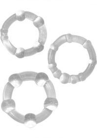 Beaded C Rings 3 Pack - Clear