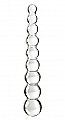 Icicles Glass Anal Beads - Clear