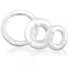 Screaming O Ringo X3 Cock Rings - Clear
