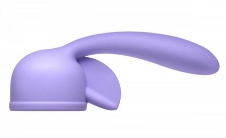 Fluttering Kiss Dual Stimulation Wand Attachment - Purple