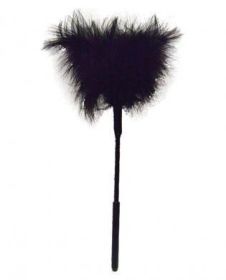 Feather Tickler 7 inches - Black