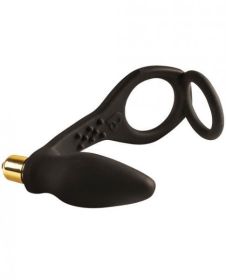 C Ring W/Vibrating Prostrate Probe - Black