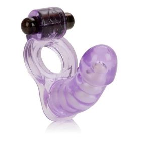 Double Diver Vibrating Enhancer Flexible Penetrator -Puprle