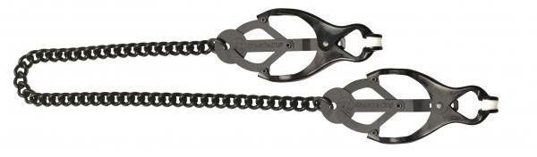 Butterfly Nipple Clamps With Chain - Black