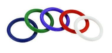Rainbow Rubber C Ring 5 Pack