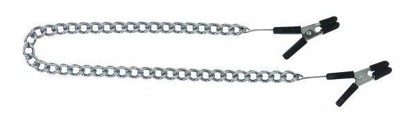 Endurance Jumper Cable Nipple Clamps With Link Chain - Silver