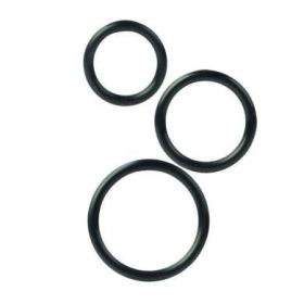 Silicone Support Rings 3 Pack  - Black