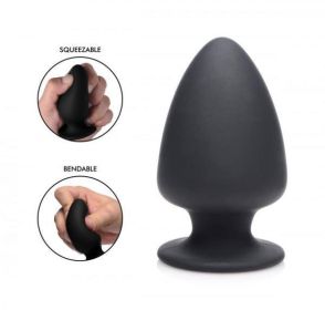 Squeeze-It Silexpan Anal Plug Small - Black