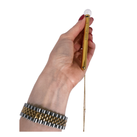 Minerva Stainless Steel Wearable Vibrator - Gold