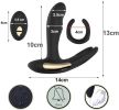 Vibrating Remote controlled Extra Long Anal Beads With Suction Cup Design