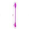 Dual Vibrator Double Head Jump Dildo Vibrator Plug clitoral massager - Pink