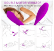 Dual Vibrator Double Head Jump Dildo Vibrator Plug clitoral massager - Pink