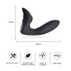 Electric Silicone Prostate Massager Vibrator - Black