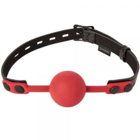 Sportsheets Saffron Ball Gag - Black/Red (SKU: SS48004)
